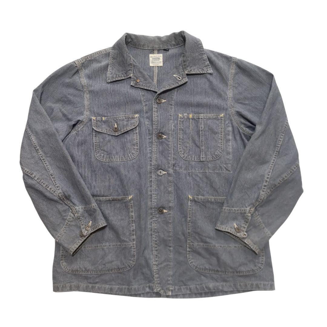 日本製 BLUE WAY OUTDOORS MAN ヒッコリー カバーオール