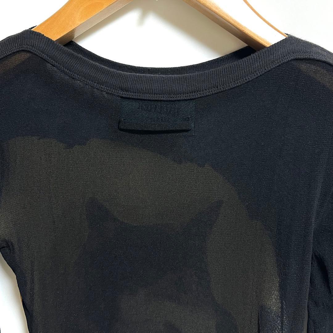 希少 ヴィンテージ　GAULTIER ウルフ カットソー パワーネット　M