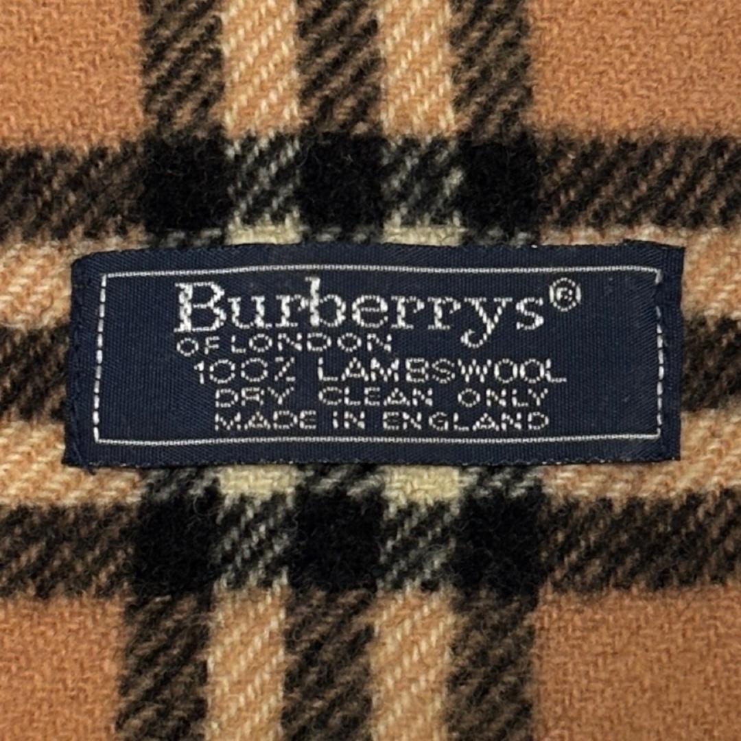Burberrysバーバリーズ マフラー ノバチェック キャメル系ロングタイプ