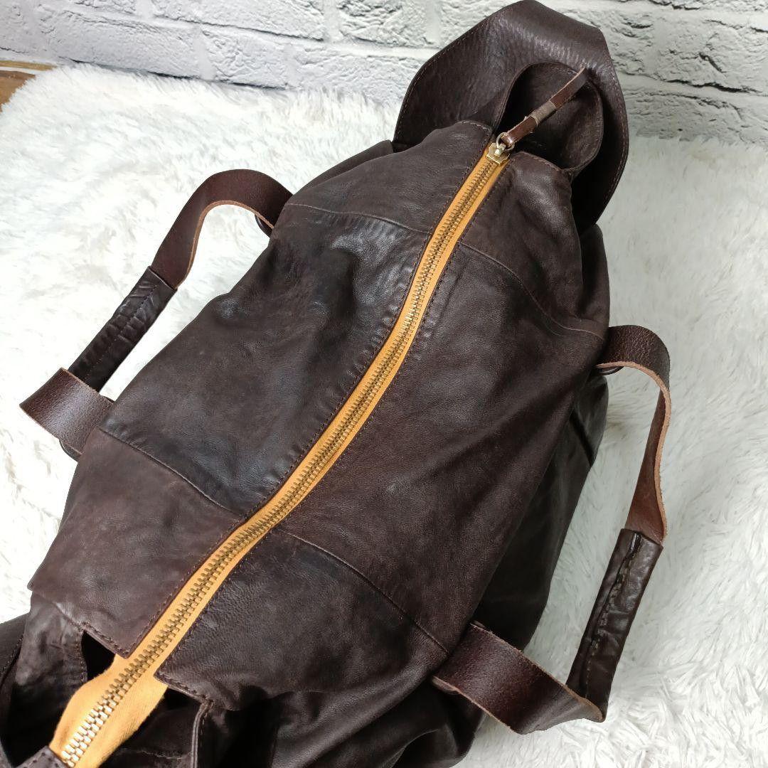 希少■DIESEL BLACK GOLD オールレザー 2WAYショルダーバッグ