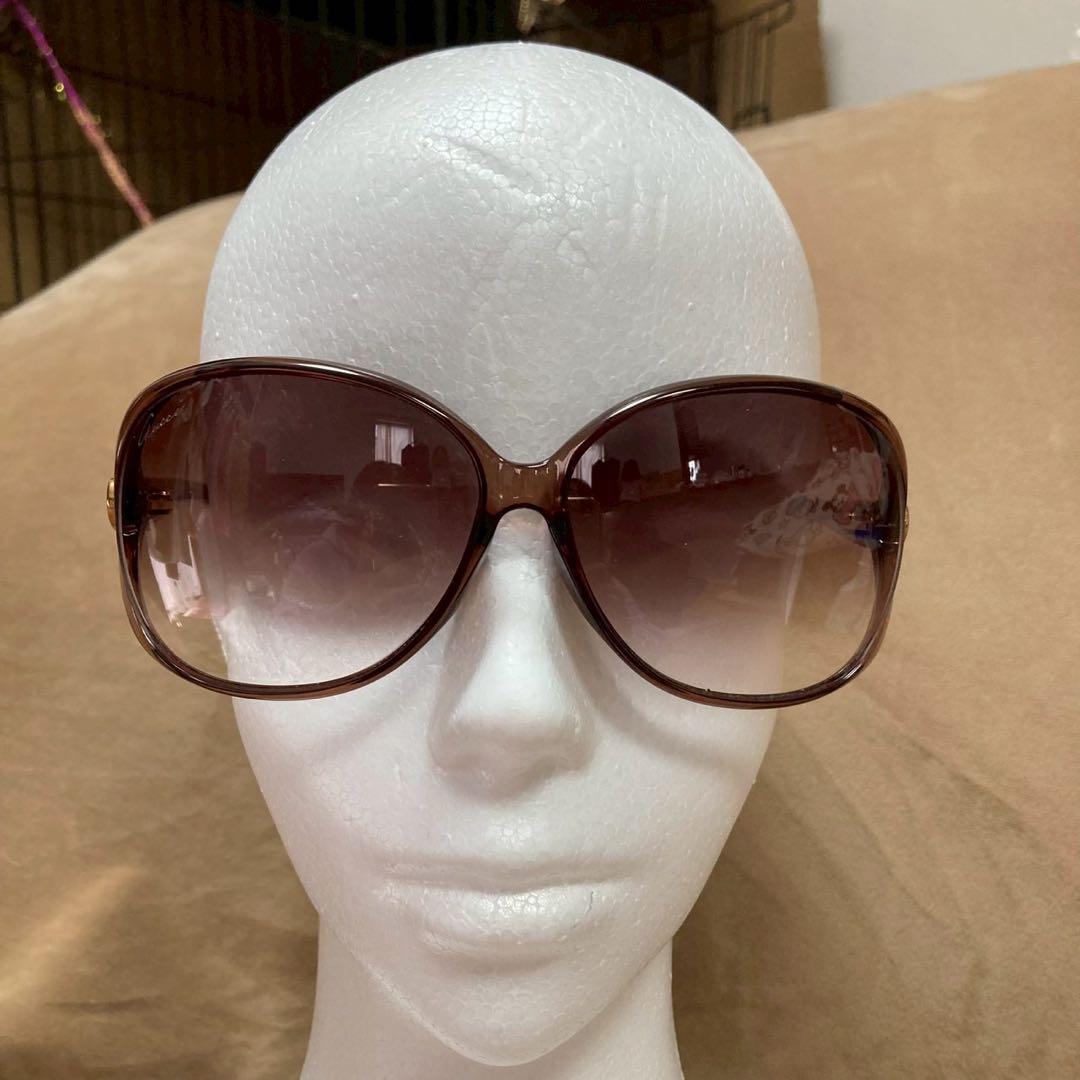 GUCCI サングラス ハートモチーフ ロゴ グラデーション ブラウン