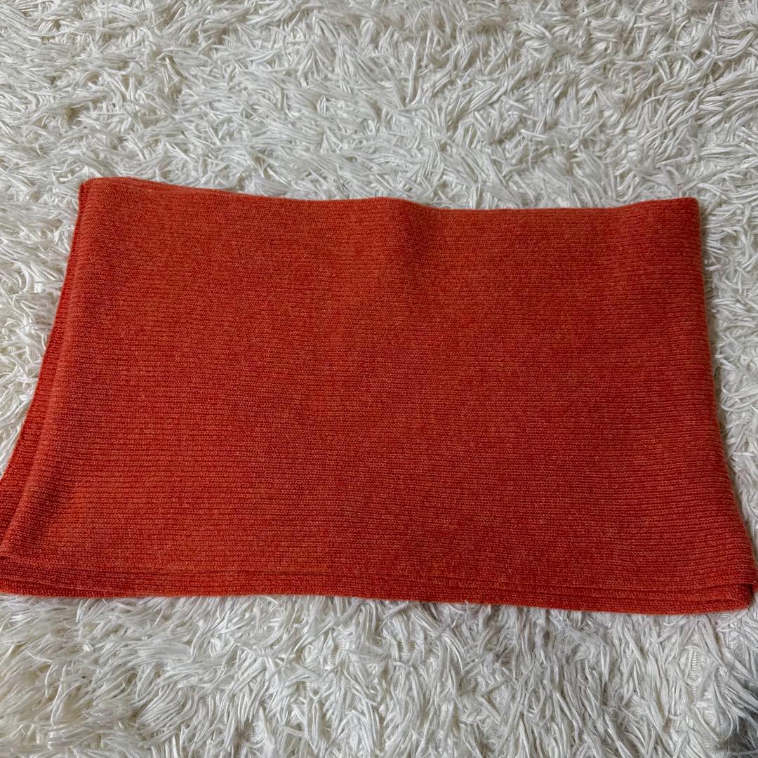 おちゃ【美品】ブルネロクチネリ　カシミヤ100 マフラー　オレンジ