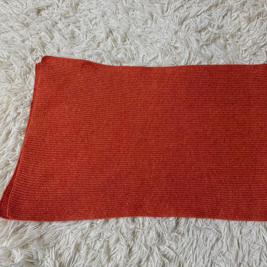 おちゃ【美品】ブルネロクチネリ　カシミヤ100 マフラー　オレンジ