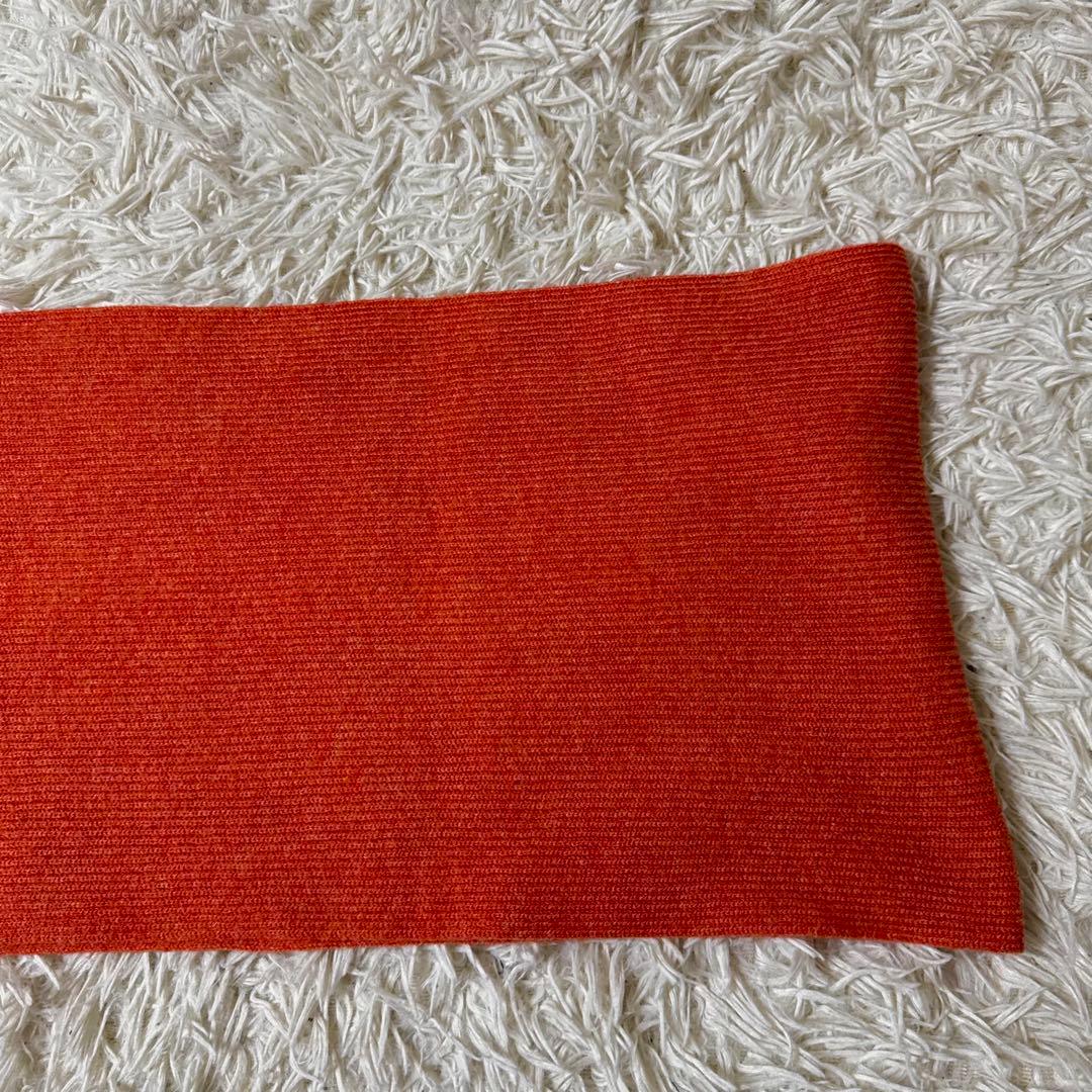 おちゃ【美品】ブルネロクチネリ　カシミヤ100 マフラー　オレンジ