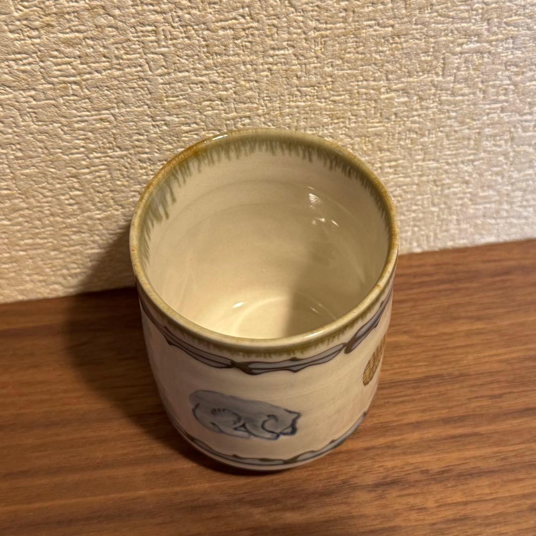 小樽窯　アイヌ紋様　湯呑み