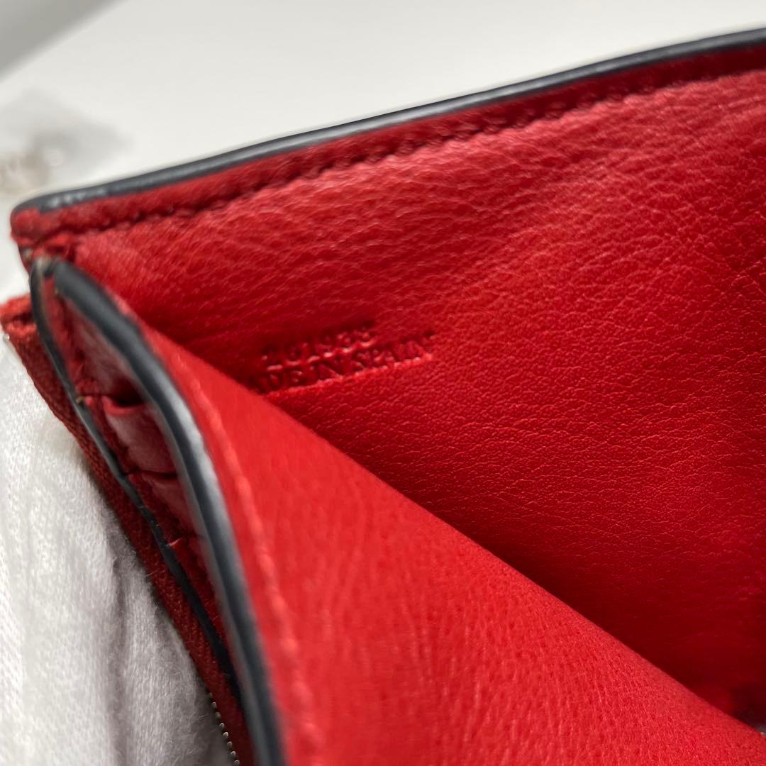 m*️様 LOEWE バーティカルウォレット　スモール　レザー 三つ折り財布 ピ