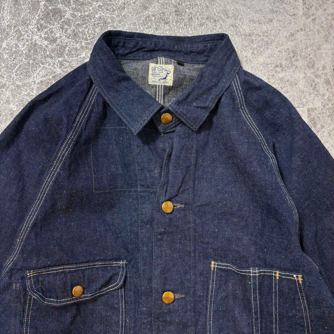 美品 オアスロウ 1950 デニムカバーオール 日本製 インディゴ 3