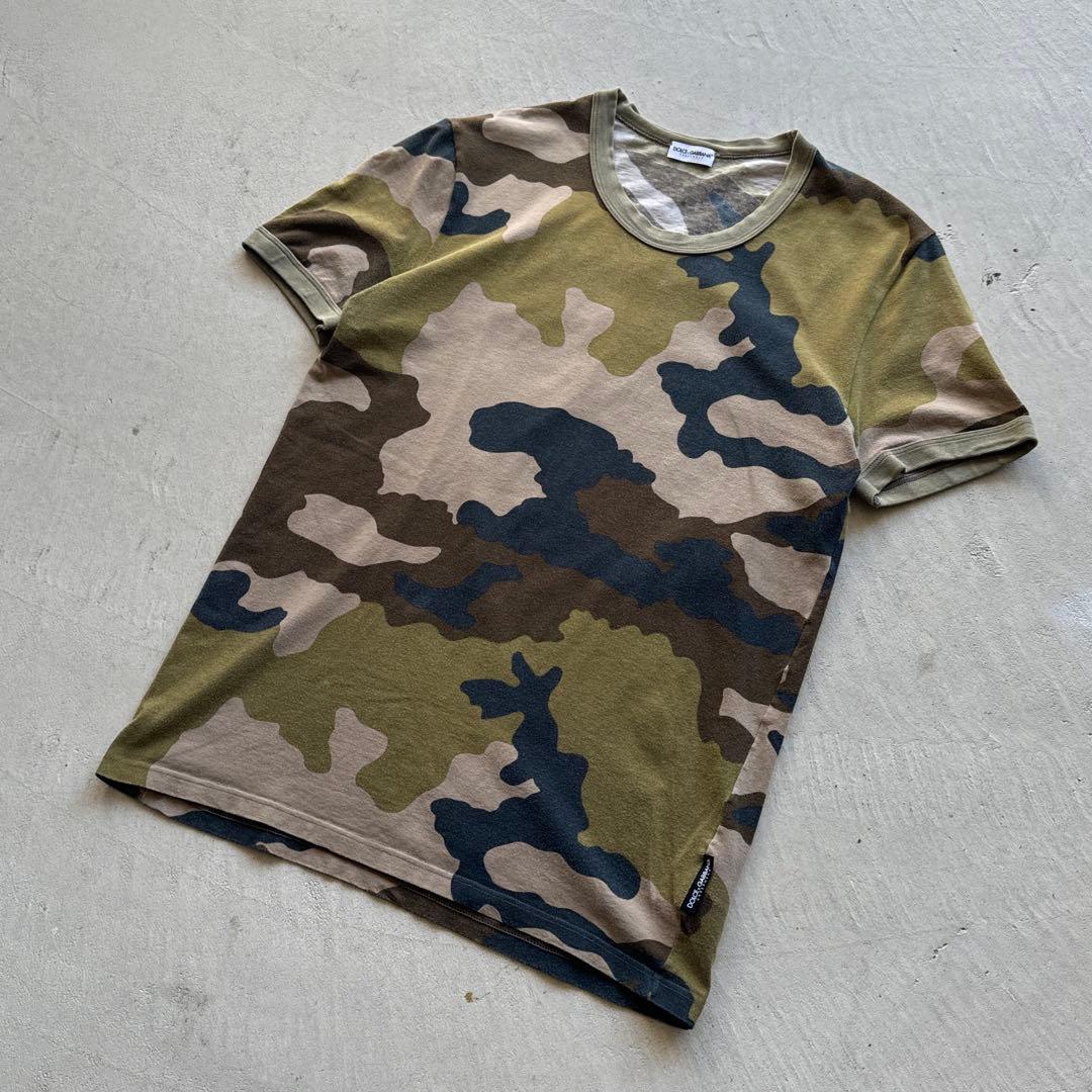 トップス 00s dolce&gabbana camo pattern tee