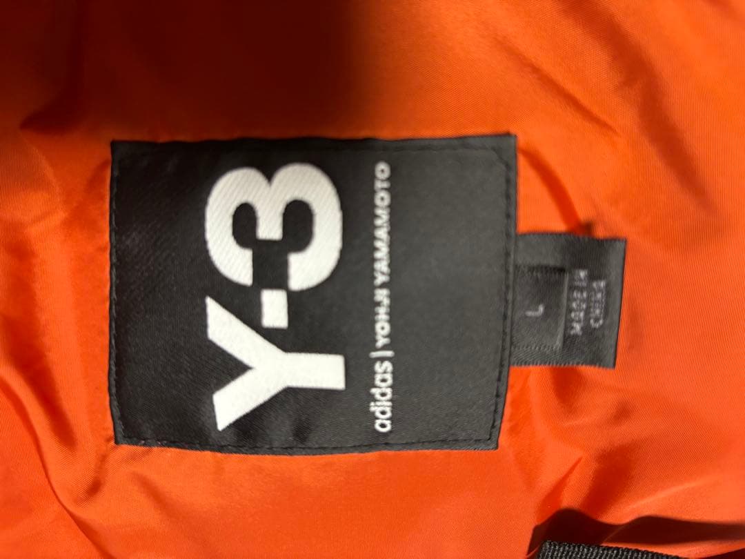 Y-3 取り外しフード付きダウンベスト レンガ色日本サイズ2LX ぐらい　綺麗