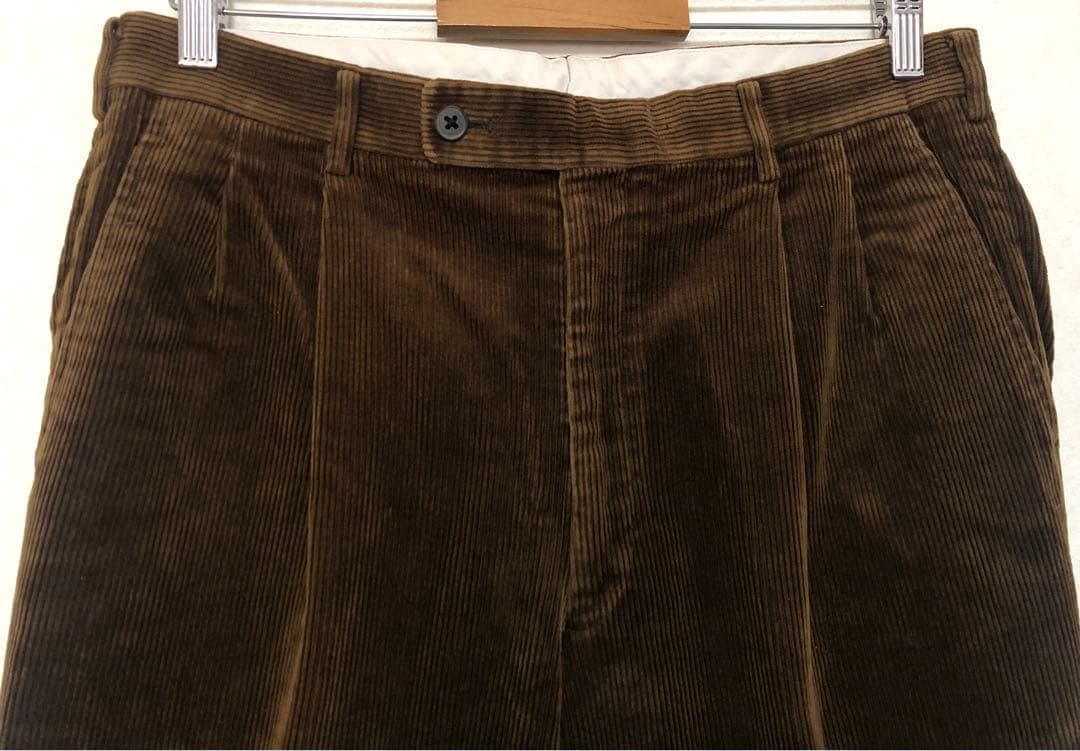専用 Aquascutum コーデュロイ パンツ ブラウン ツータック 85