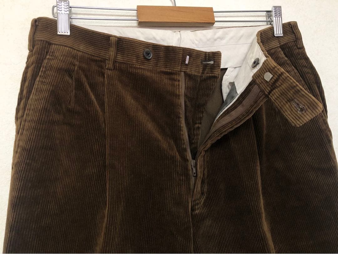 専用 Aquascutum コーデュロイ パンツ ブラウン ツータック 85