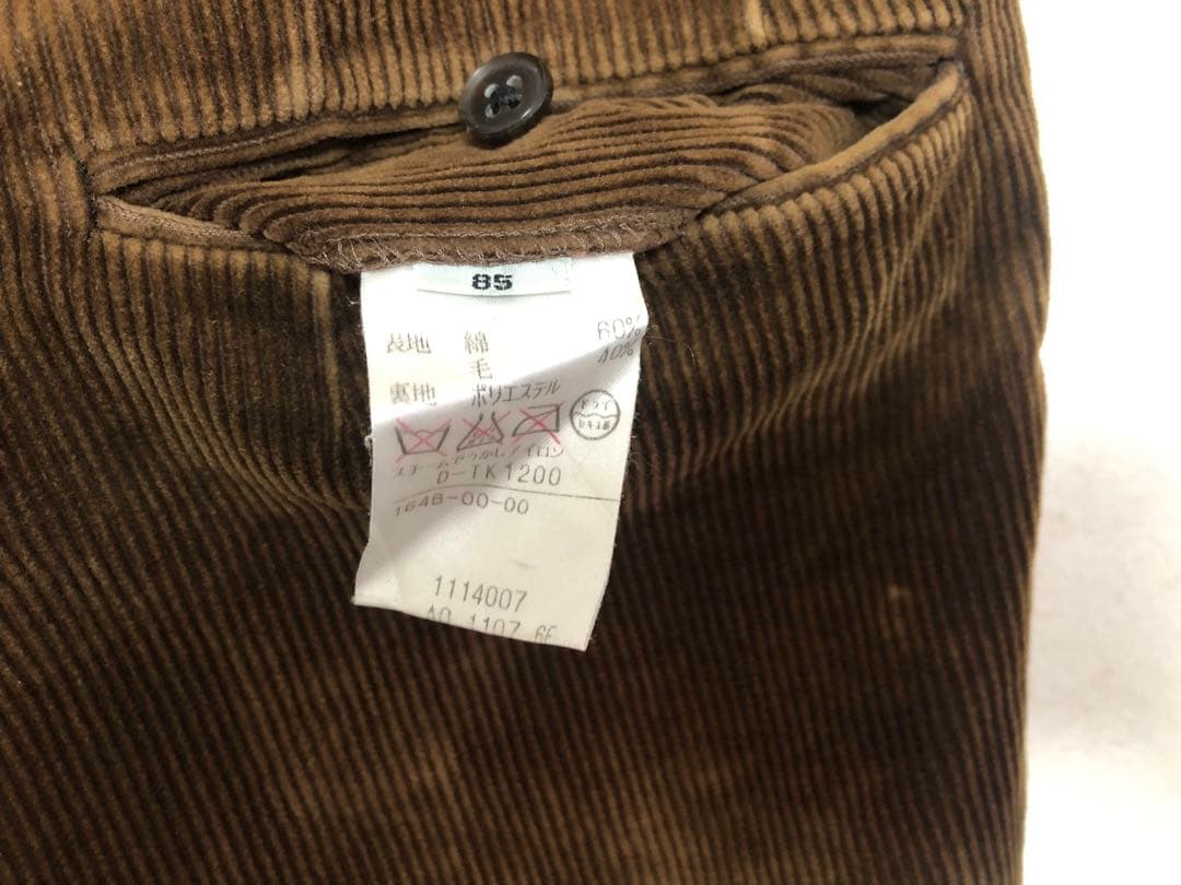 専用 Aquascutum コーデュロイ パンツ ブラウン ツータック 85
