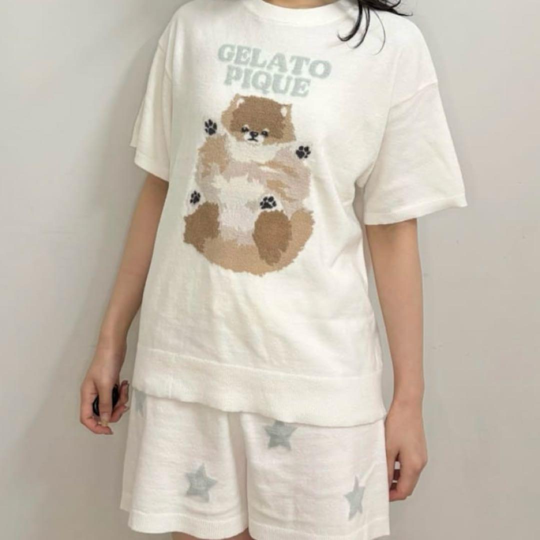 【午前8時まで限定価格】ドッグジャガードプルオーバー&ショートパンツセット