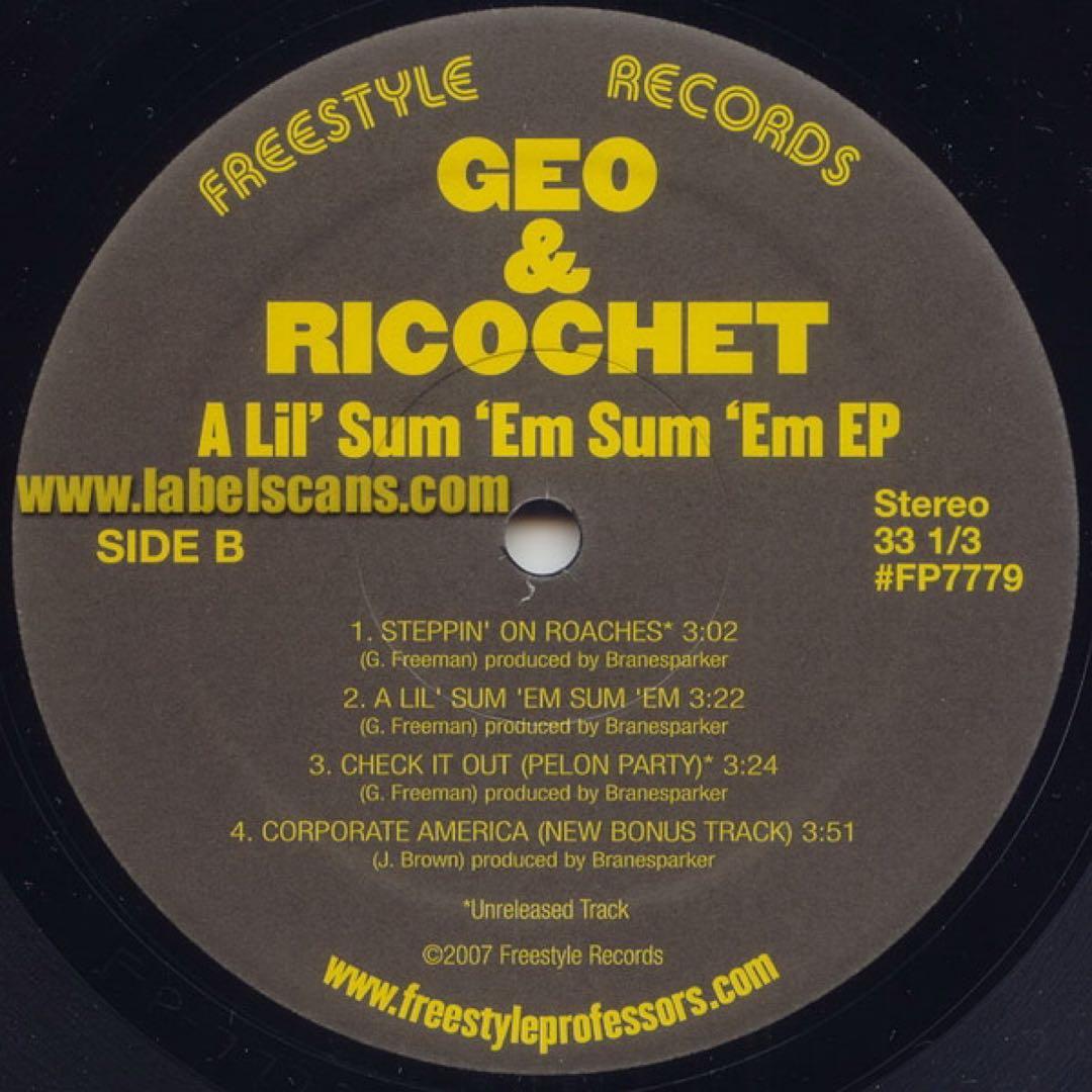 洋楽 Geo & Ricochet / A Lil' Sum 'Em Sum 'Em