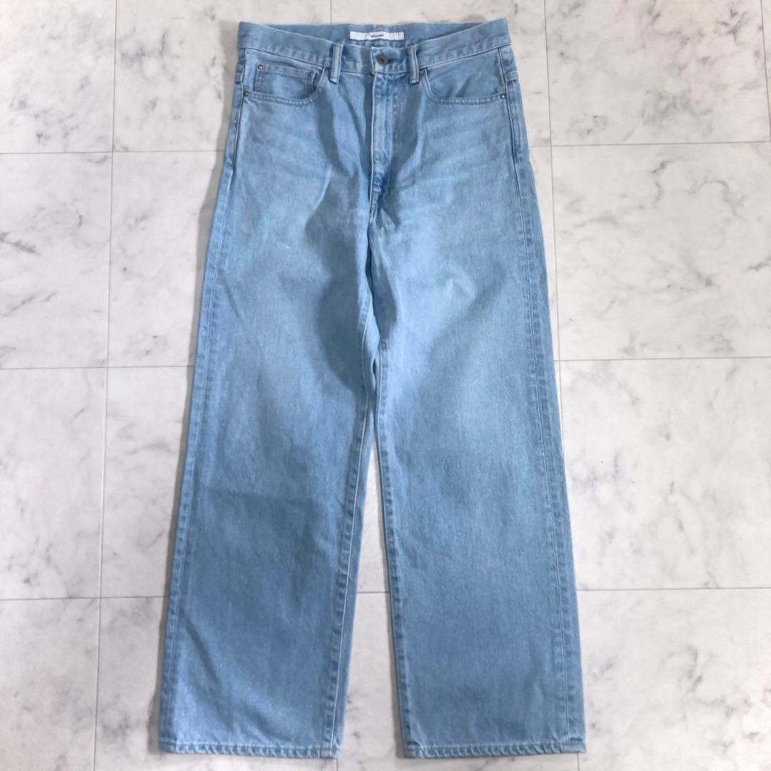 美品 フレームワーク 23SS デニムストレートパンツ 36