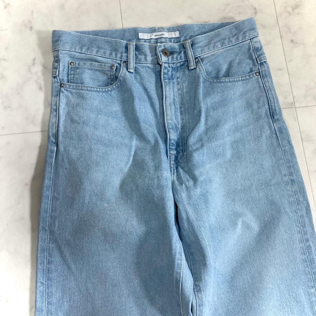 美品 フレームワーク 23SS デニムストレートパンツ 36