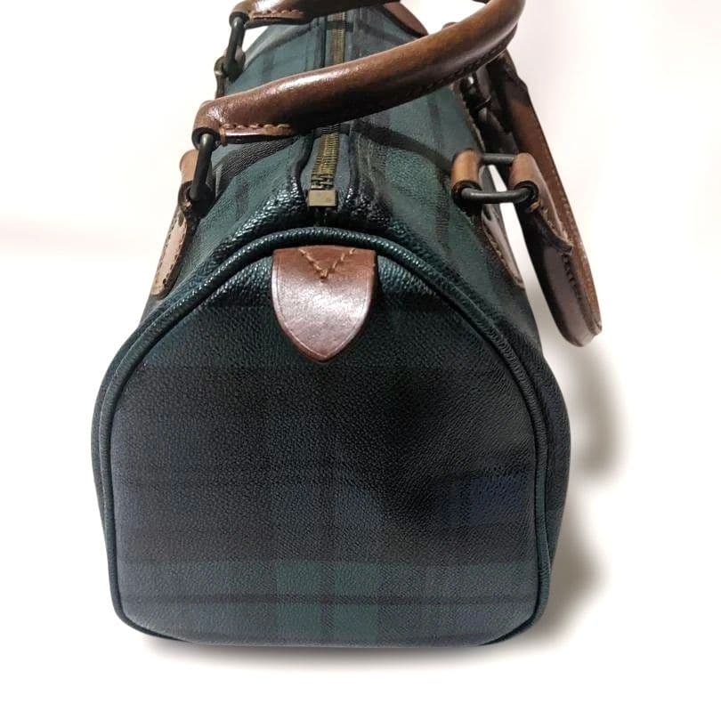 ●RALPH LAUREN 　ラルフローレン タータンチェック ミニボストン
