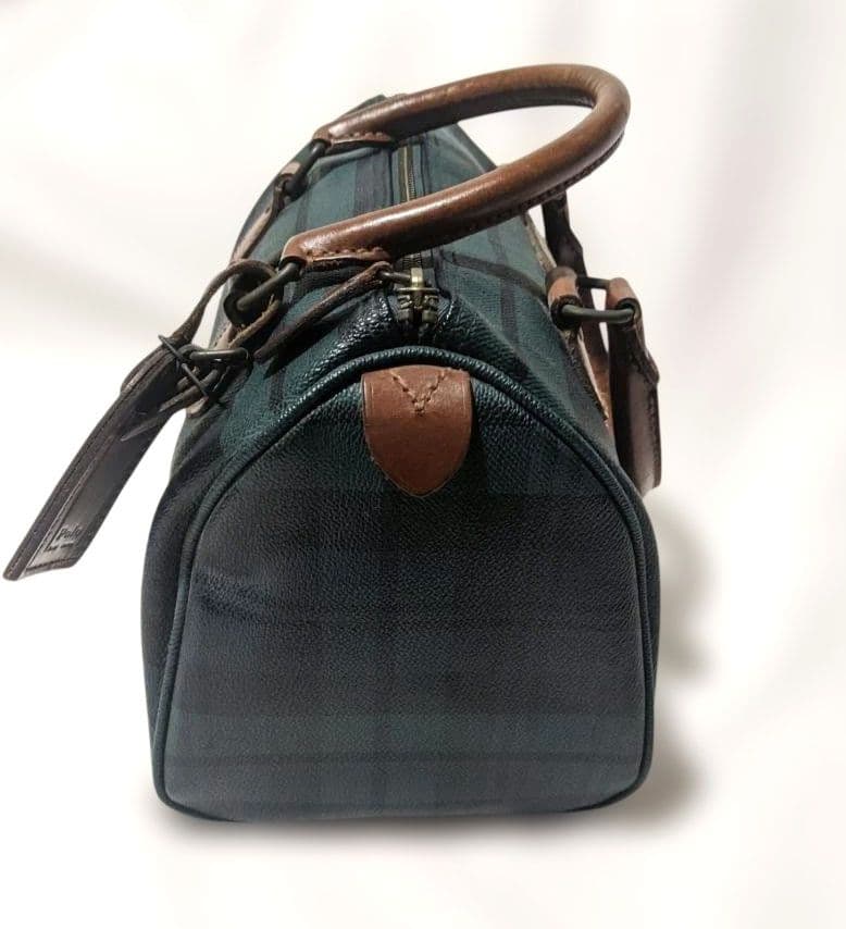 ●RALPH LAUREN 　ラルフローレン タータンチェック ミニボストン