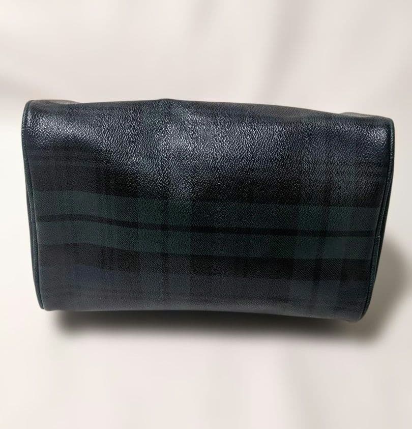 ●RALPH LAUREN 　ラルフローレン タータンチェック ミニボストン