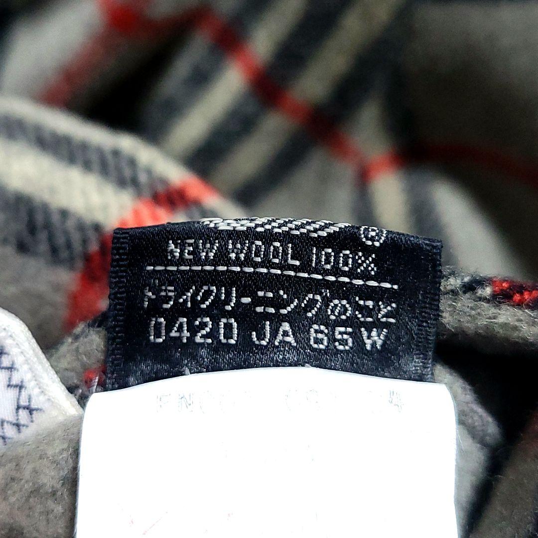 BURBERRY　ウールコート ノバチェック　リバーシブル 大きいサイズ グレー