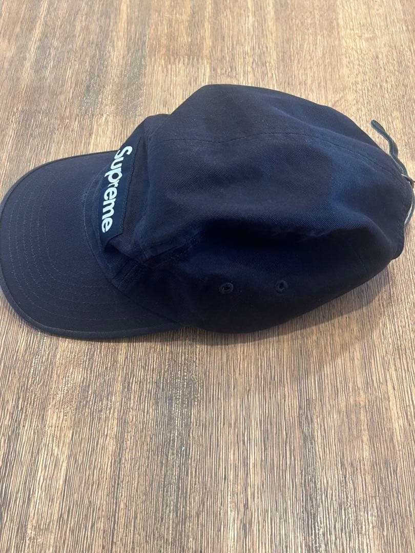 Supreme 黒キャップ 調整可能