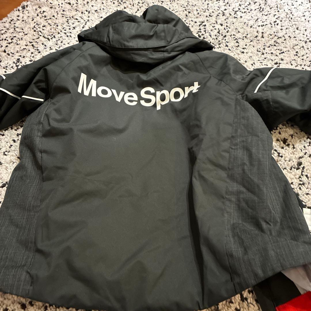 Move Sport 子ども用スキーウェア 黒赤