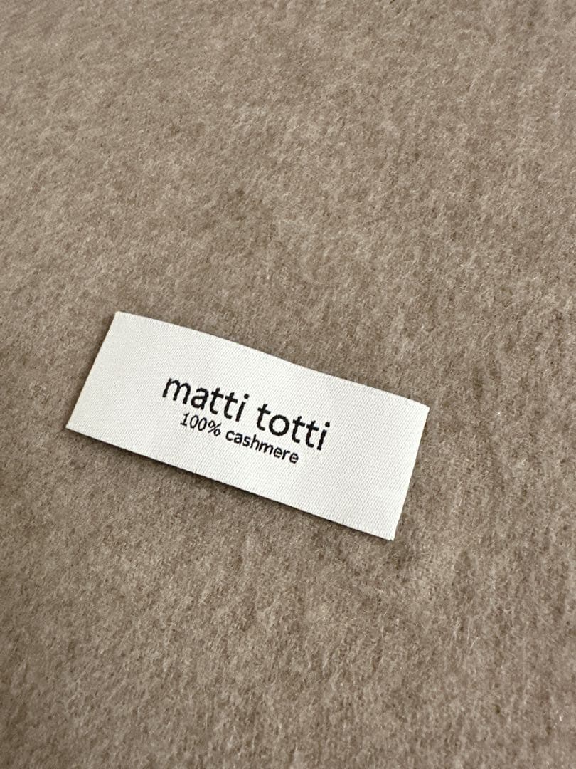 matti totti マッティトッティ カシミヤ 100% 大判 ストール