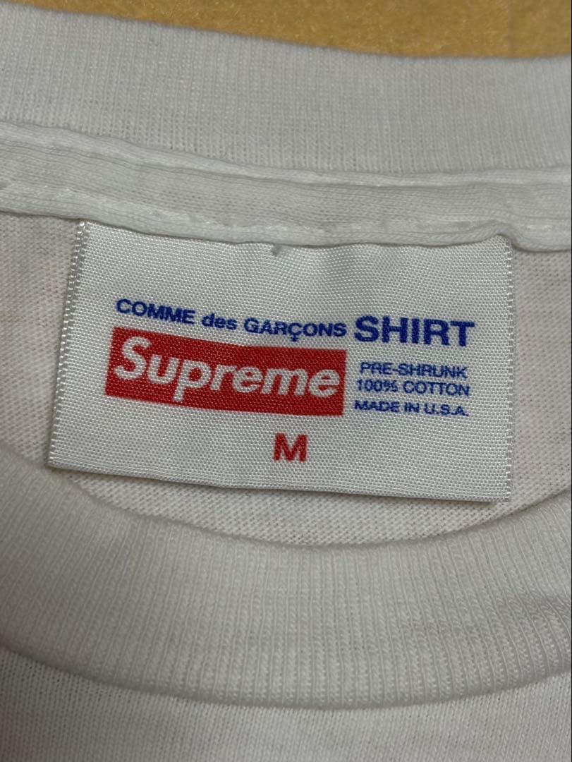 SUPREME COMMEdesGARCCONS Tシャツ 白/黒 2枚セット