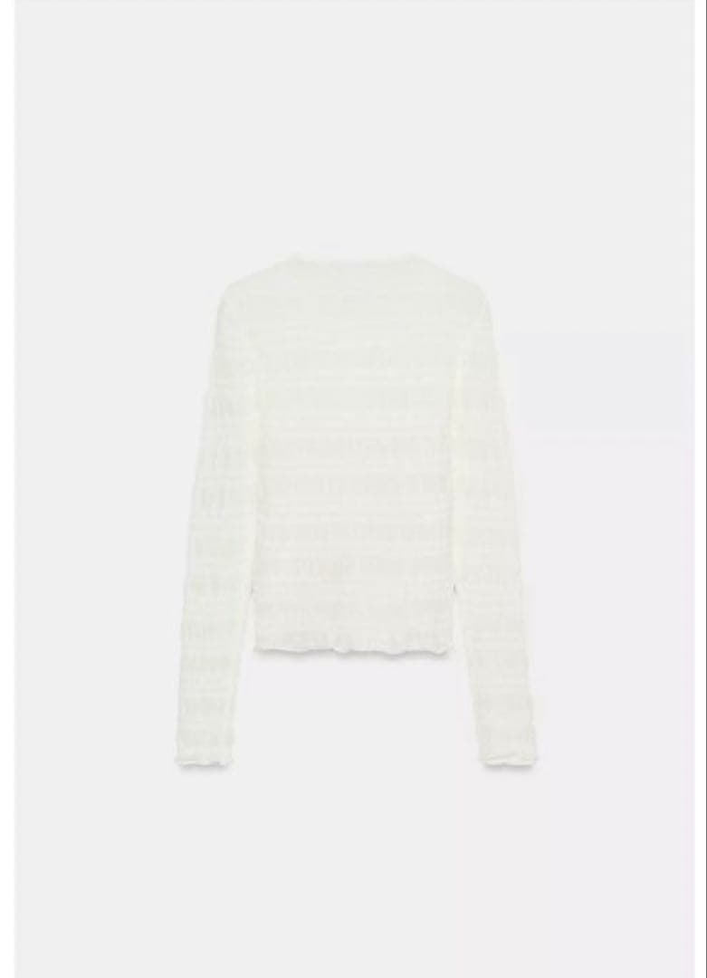 【新品】ZARA ザラ ハニカムニットカーディガン