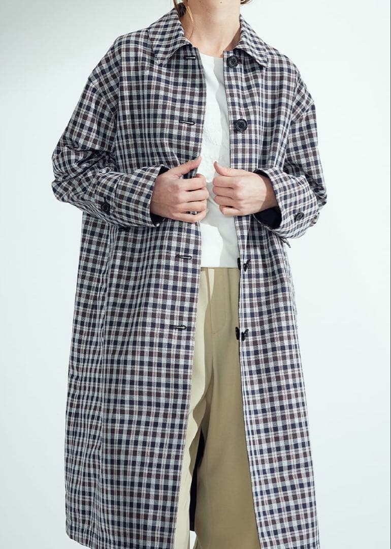 未使用タグ付 Aquascutum アクアスキュータム リバーシブルコート