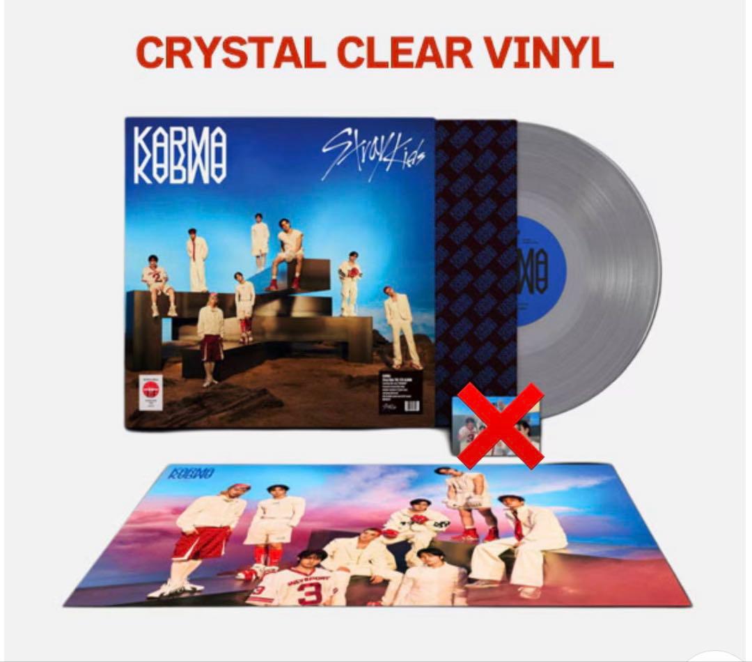 Straykids KARMA レコード CRYSTAL CLEAR VINYL