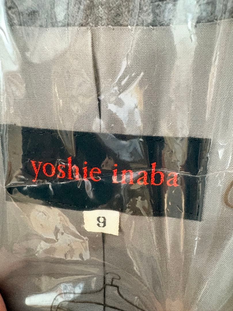 yoshie inaba グレー ロングコート サイズ9