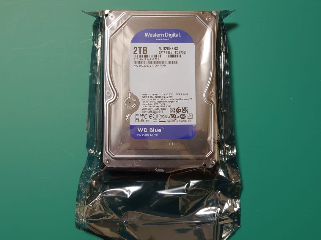 WD Blue 2TB 内蔵型ハードディスクドライブ