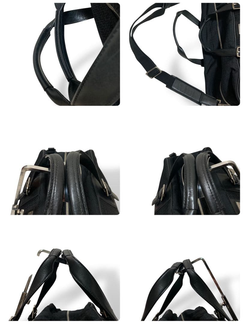 【美品】オールドコーチ5059 2way ボストンバッグ　ミニシグネチャー　黒