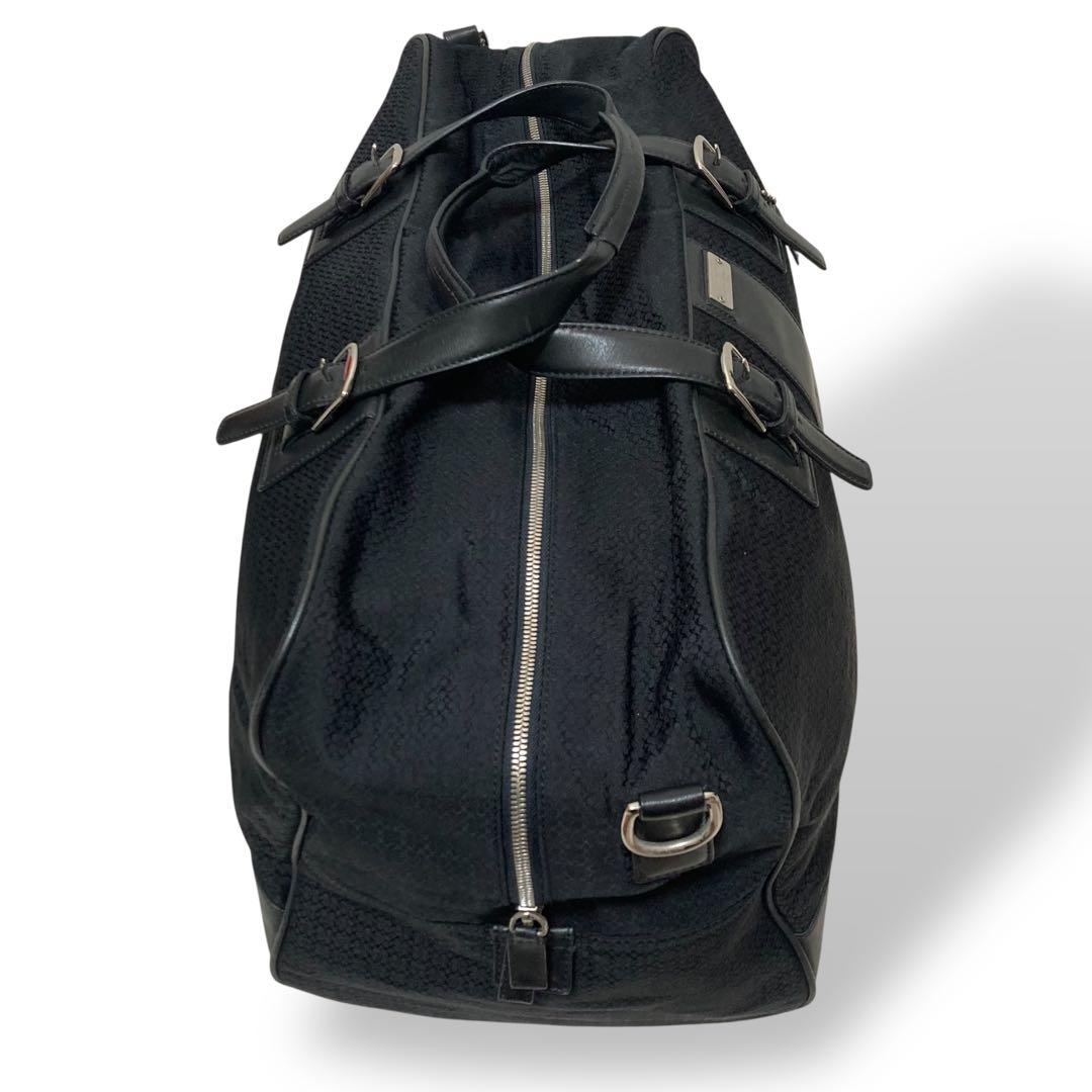 【美品】オールドコーチ5059 2way ボストンバッグ　ミニシグネチャー　黒