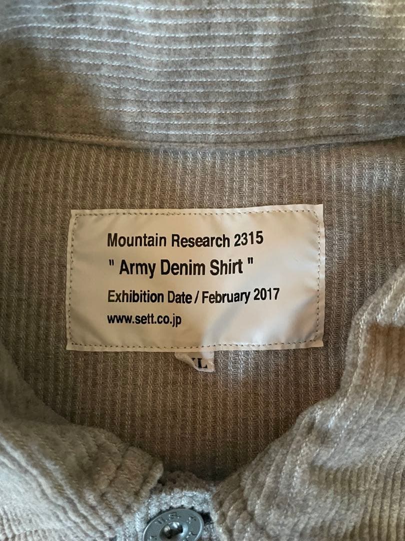 ジャケット・アウター XL MOUNTAIN RESEARCH ARMY DENIM JACKET