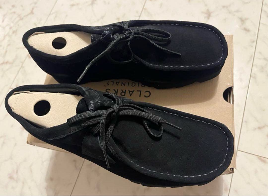 靴 CLARKS ORIGINALS WALLABEE GTX BLACKSUEDE