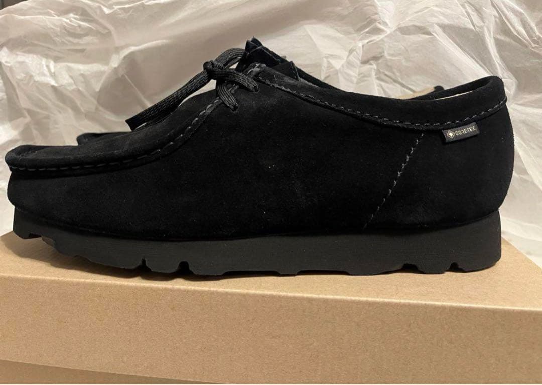 靴 CLARKS ORIGINALS WALLABEE GTX BLACKSUEDE