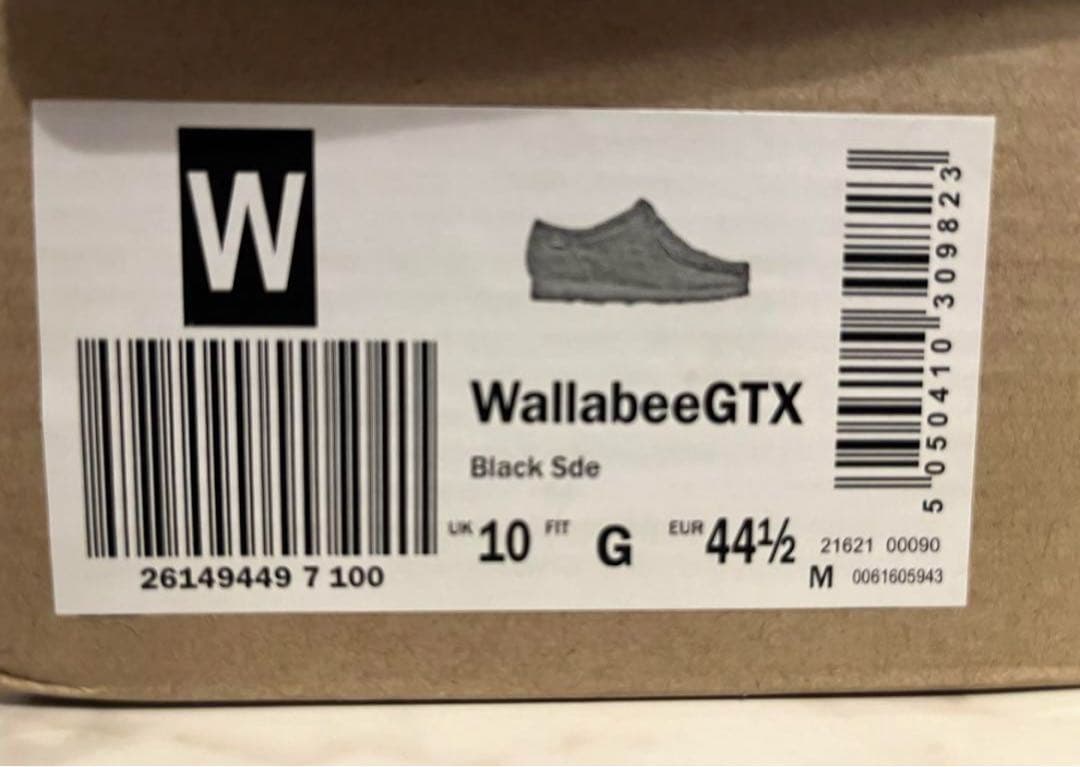 靴 CLARKS ORIGINALS WALLABEE GTX BLACKSUEDE