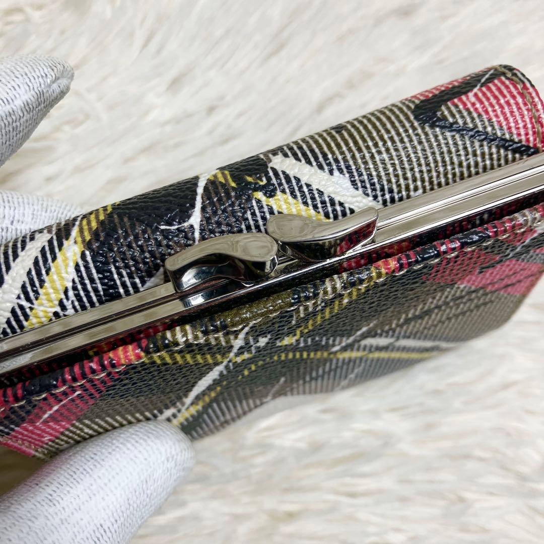 【美品】 ヴィヴィアン 折財布 がま口 チェック柄