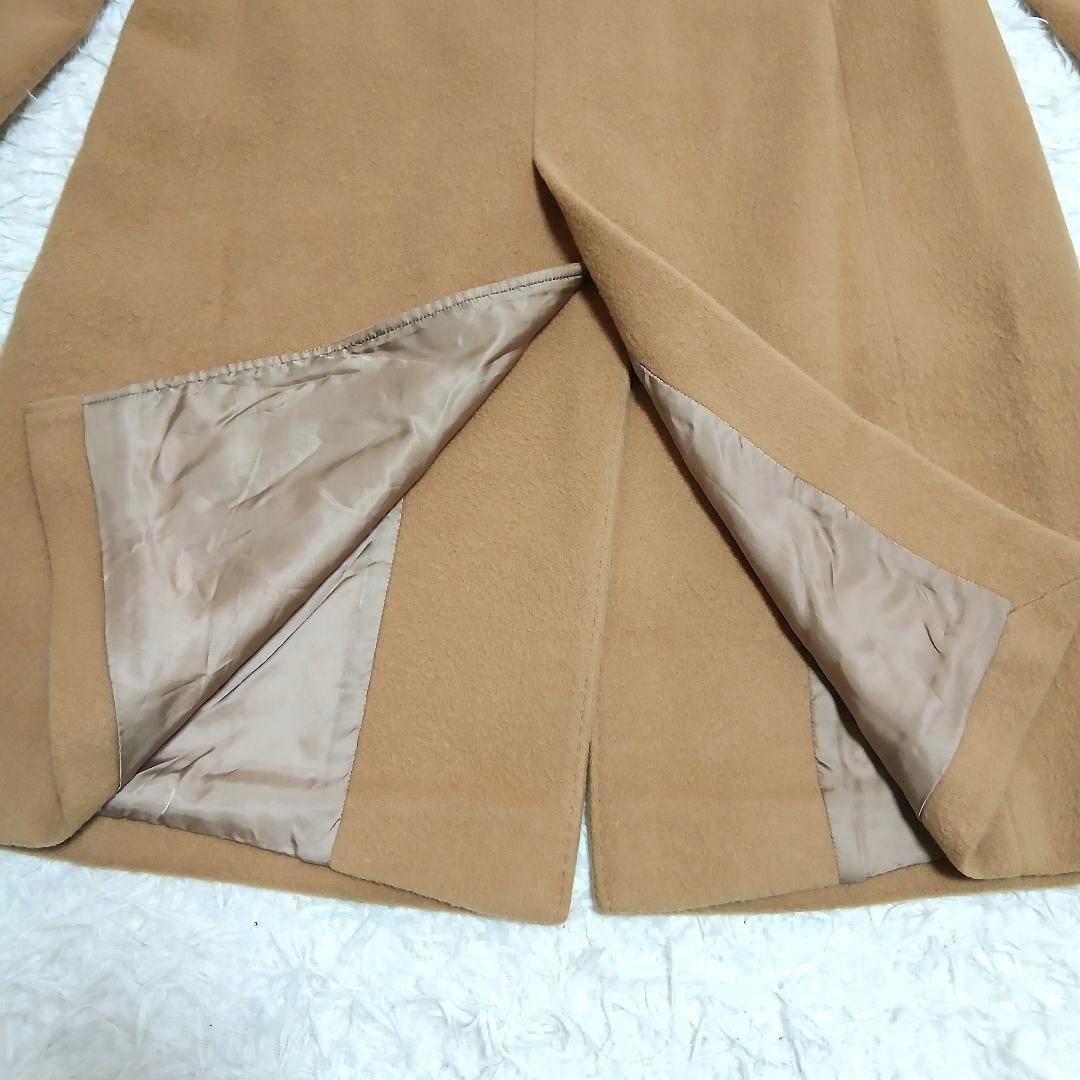 【23区】ウール　アンゴラ　スタンドコートノーカラー ロングコート　40