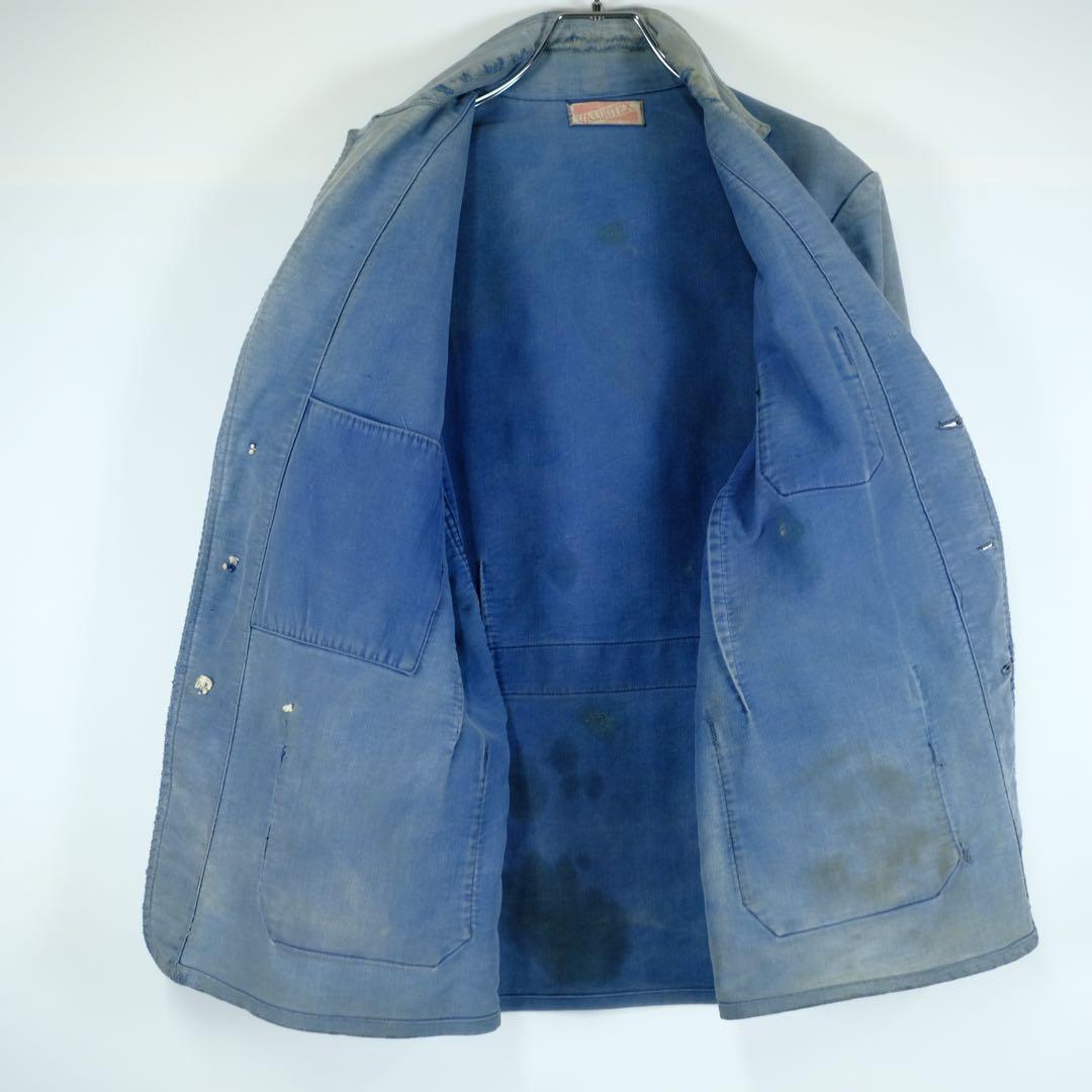1940〜50sフランス　ビンテージ　モールスキン　カバーオール　ジャケット