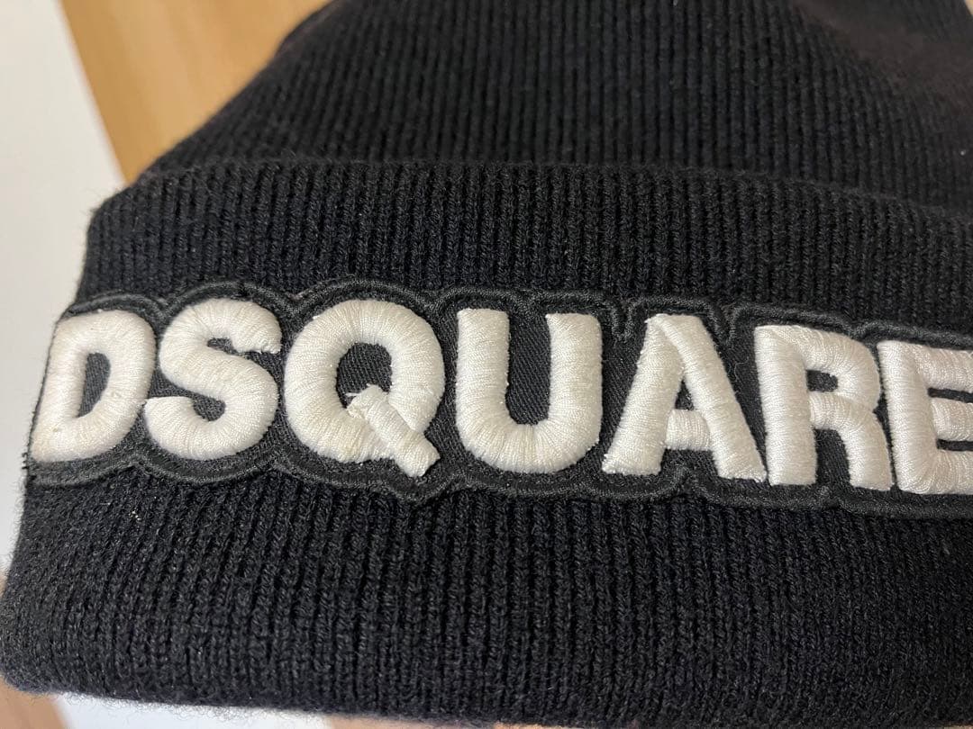 D SQUARED2 LOGO ウール ニットキャップ
