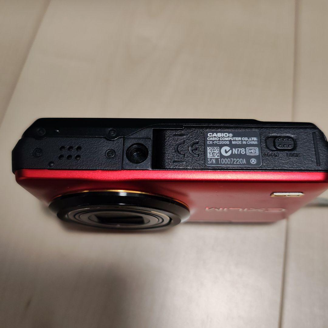 【美品】CASIO EXILIM EX-FC200S レッド　ゴルフ用カメラ