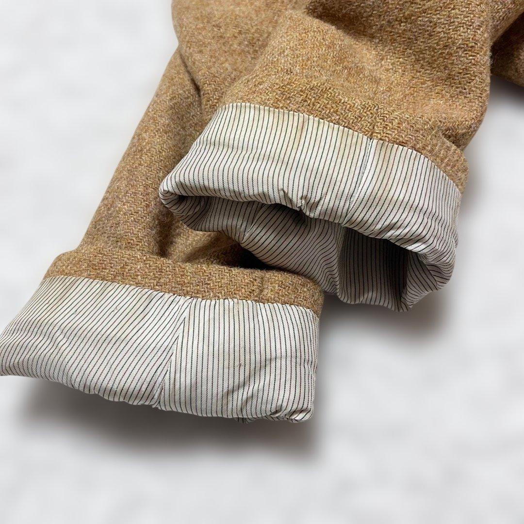 Harris Tweed ツイードテーラードジャケット くるみボタン L