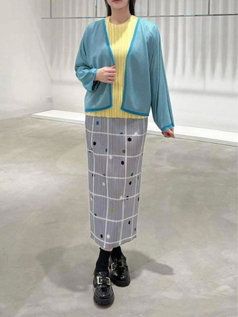 スカート PLEATS PLEASE ISSEY MIYAKE CROSSING DOTS