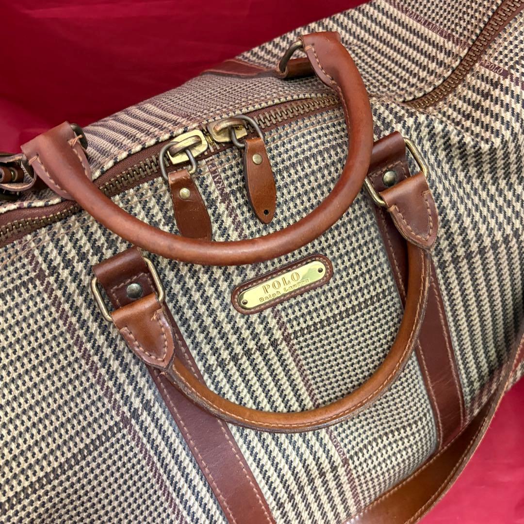 POLO RALPH LAUREN☆ヴィンテージ！ボストンバッグW53㌢