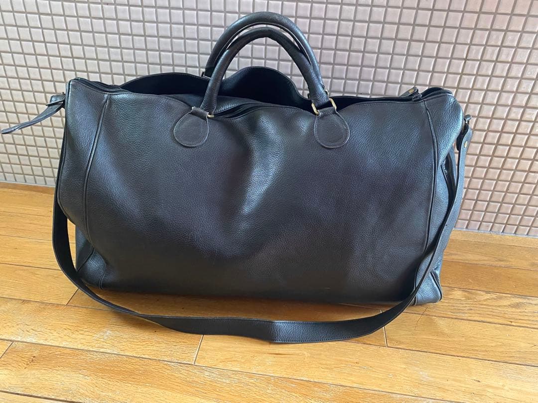 り*た様 90s COMME CA MEN コムサメン レザーボストンバッグ ビ