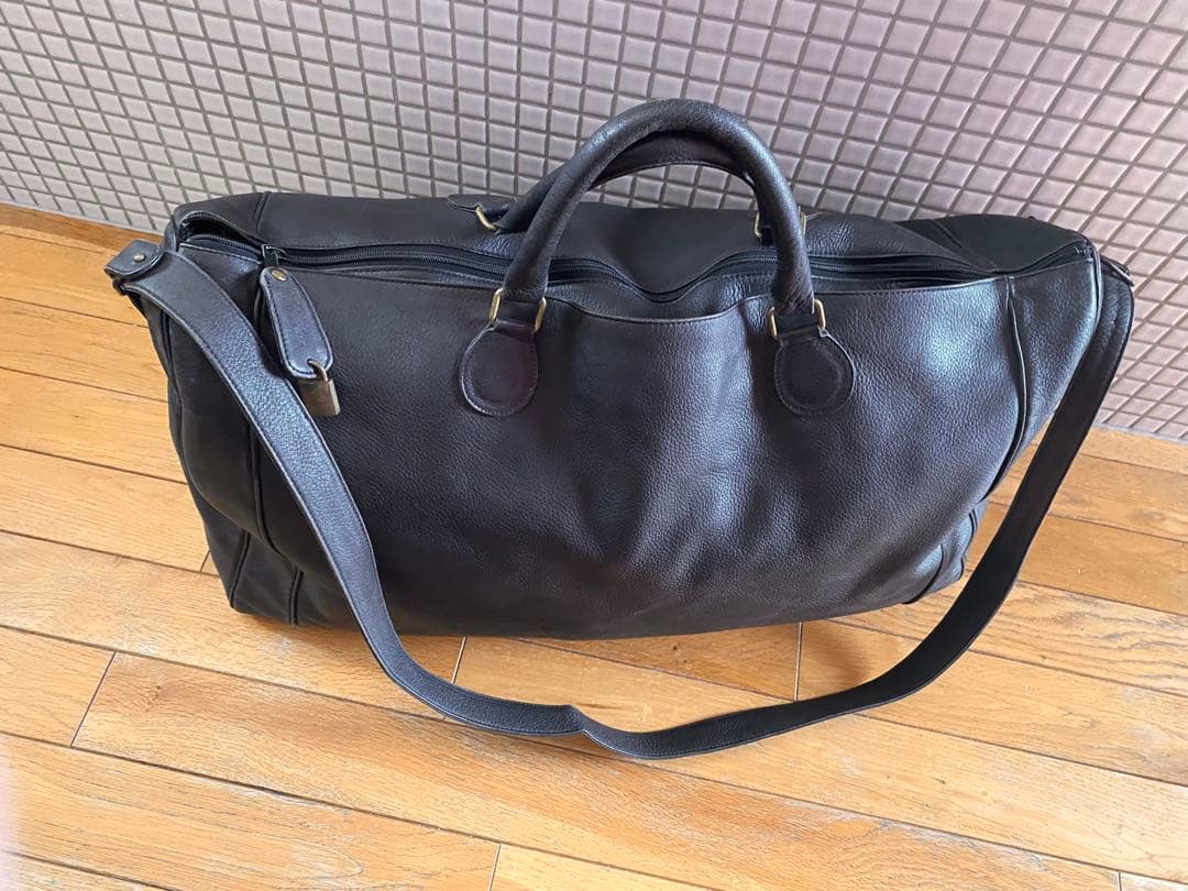 り*た様 90s COMME CA MEN コムサメン レザーボストンバッグ ビ