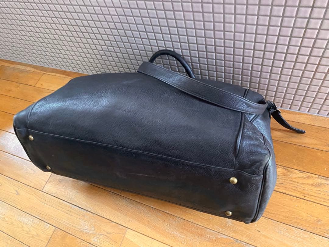 り*た様 90s COMME CA MEN コムサメン レザーボストンバッグ ビ